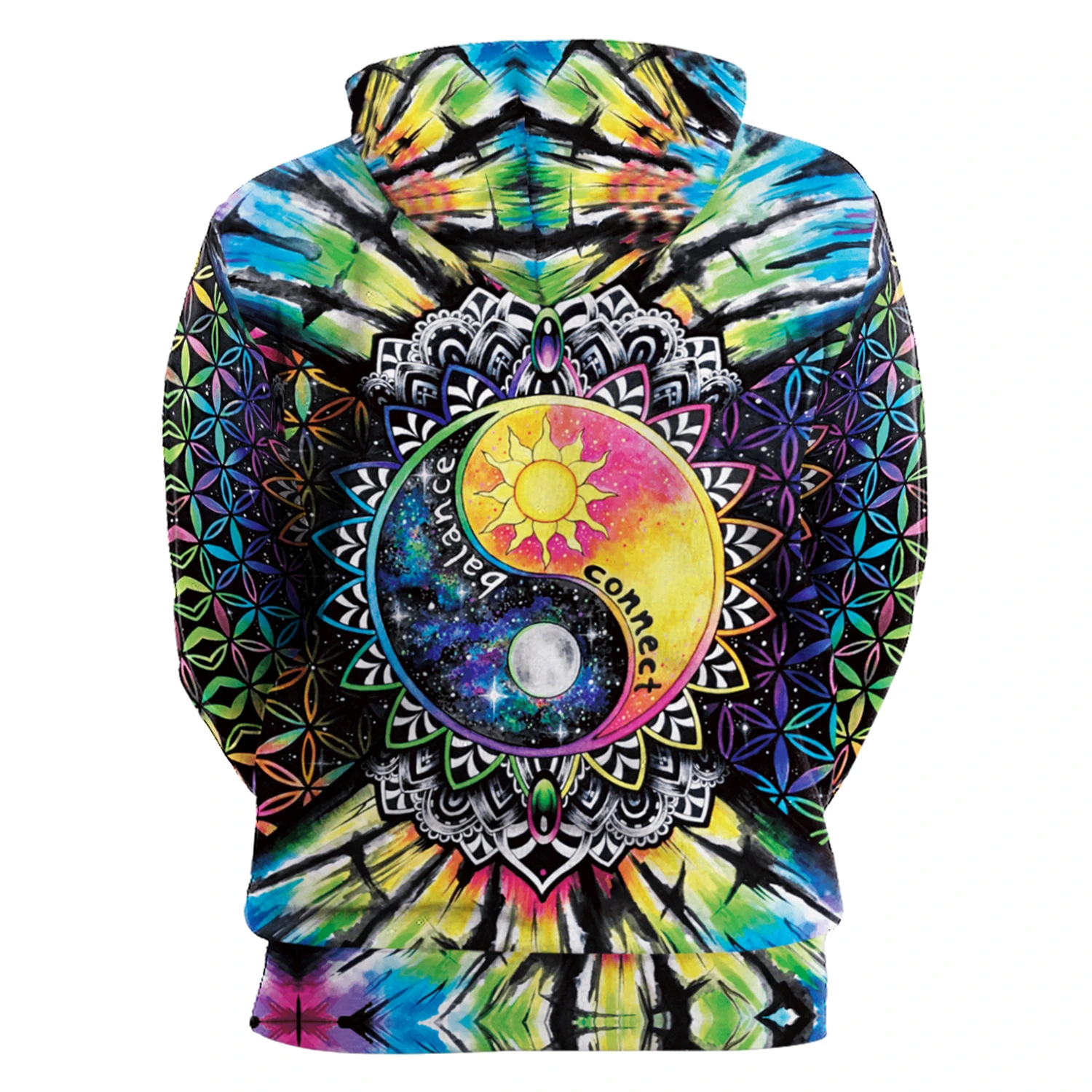 Ladies printed loose sweatshirt
