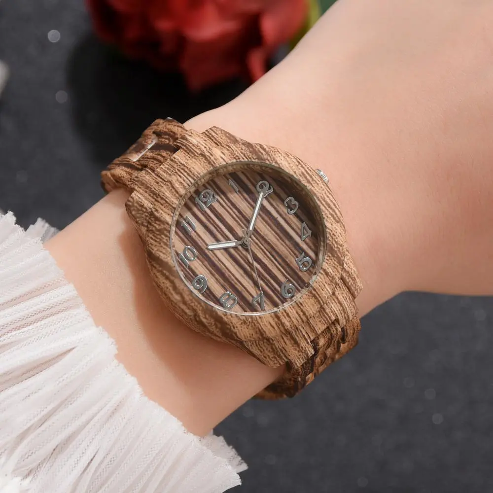 New imitation wood shell coconut shell watch