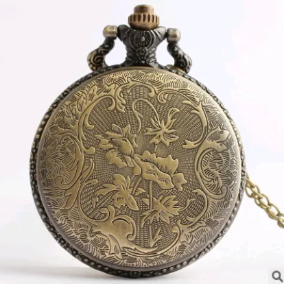 New large brown color face Australia map quartz pocket watch retro pocket watch fashion fashion watch
