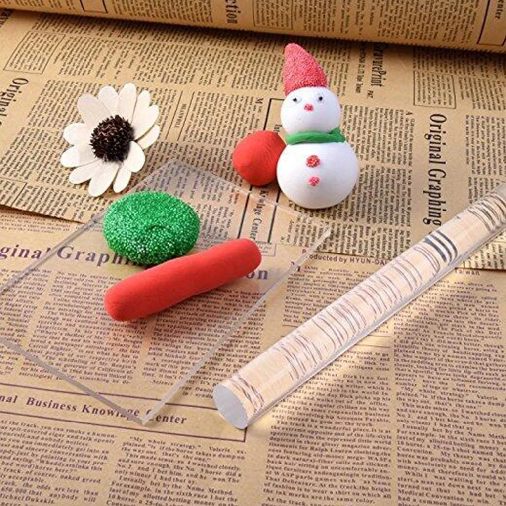 Solid acrylic clay stick