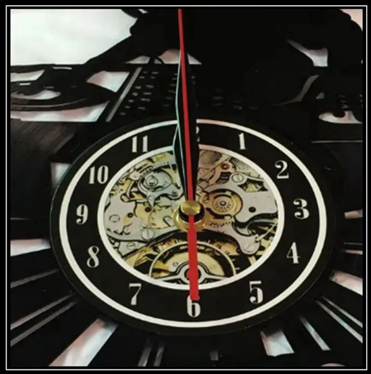 Christmas Night Cry Vinyl Record Clock