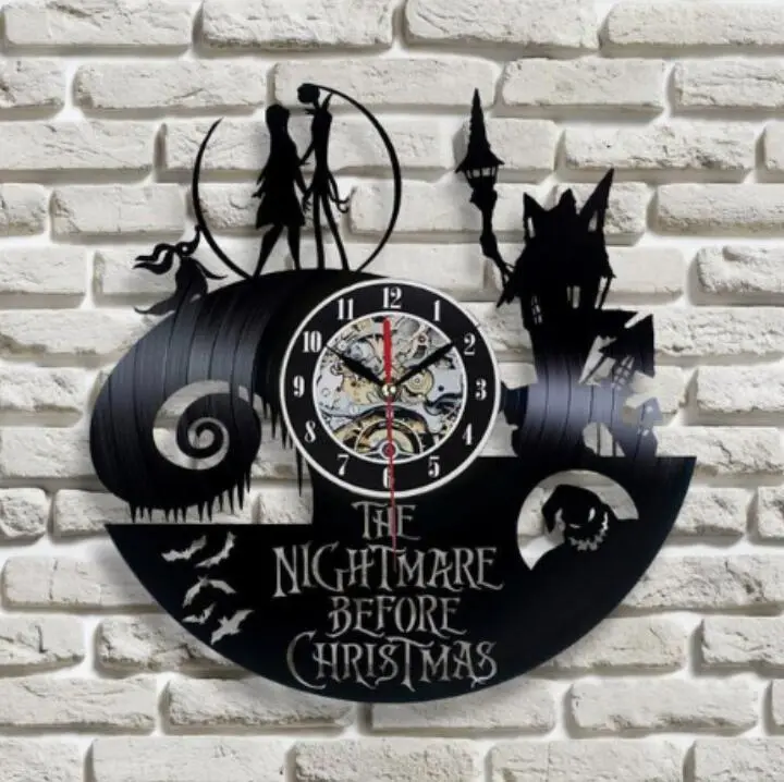 Christmas Night Cry Vinyl Record Clock