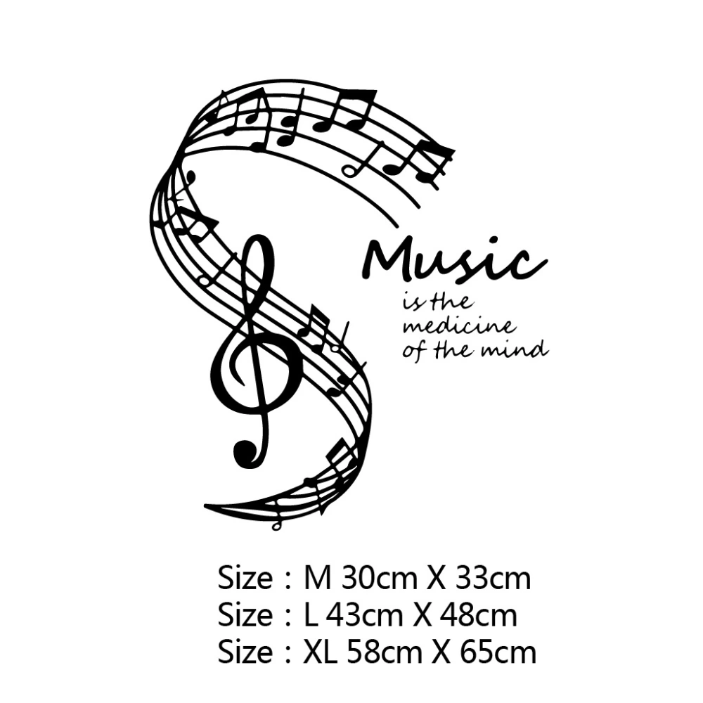 Exclusively for beautiful musical note wall stickers