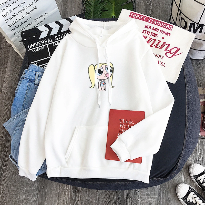 Candy-Colored Printed Powerpuff Cop Hoodie
