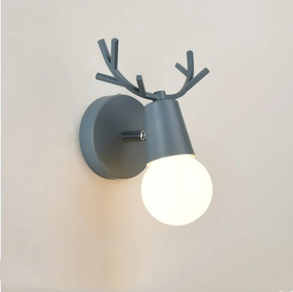 Deer head wall light