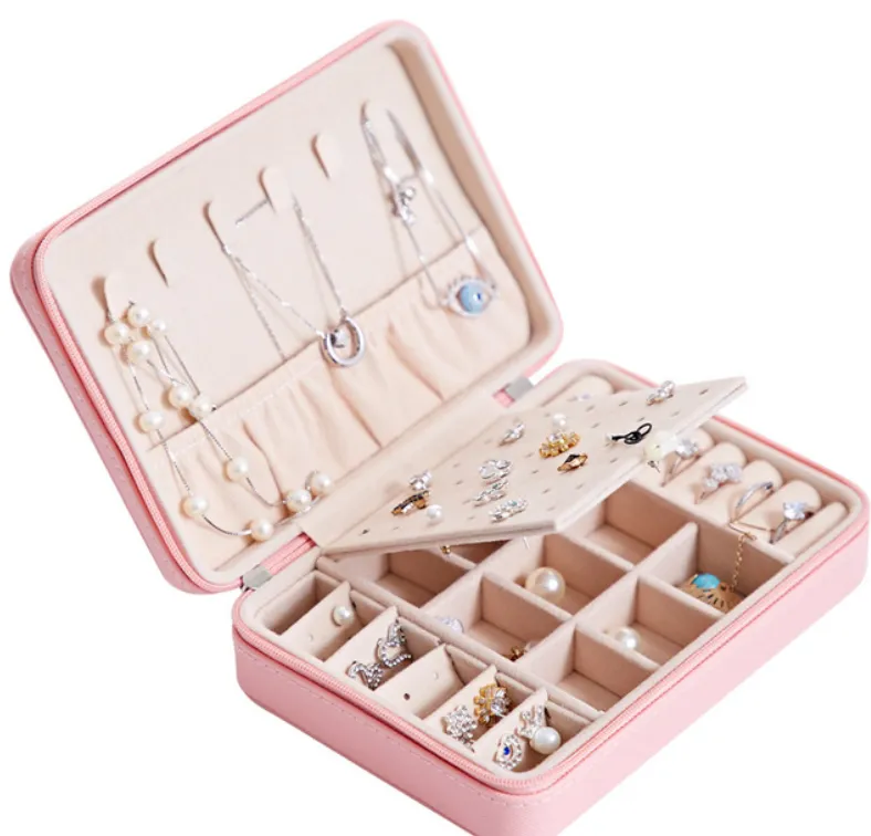 Earrings jewelry box zipper earrings