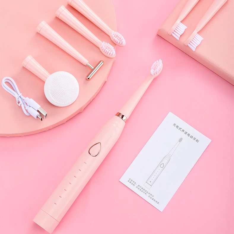 6 six-speed Adult USB Charging Ultrasonic Electric Toothbrush
