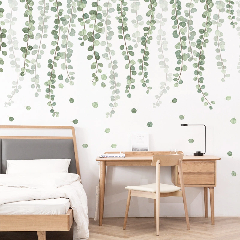 Nordic Green Plant Branch Leaf Wall Sticker