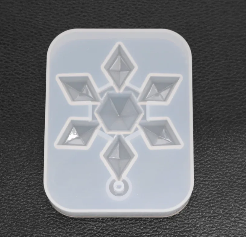 Snowflake pendant silicone mould