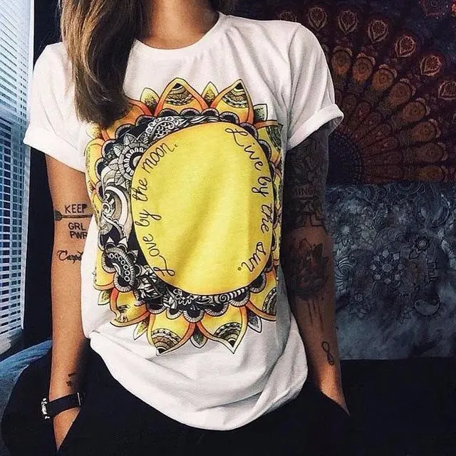 Love By the Moon Live by the Sun Short Sleeve T-Shirt