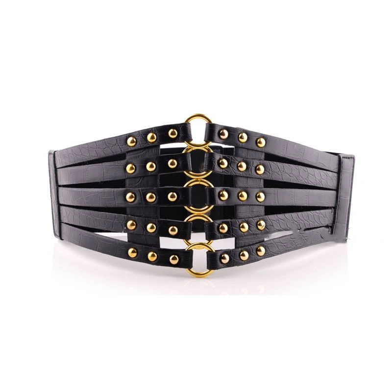 Punk personality rivet girdle