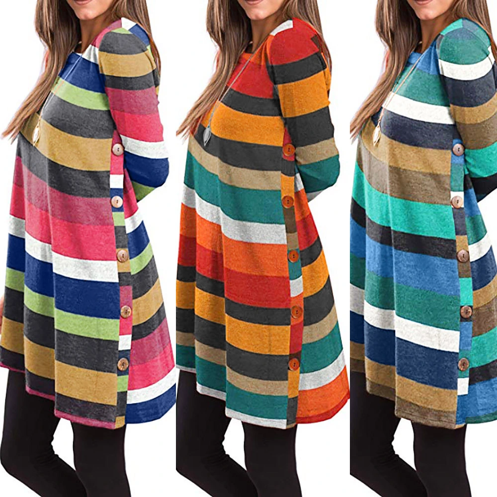 Colour striped dress