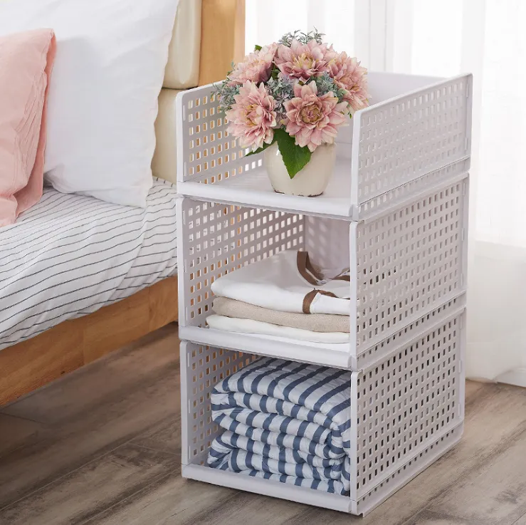 Multi-functional split clothes storage box