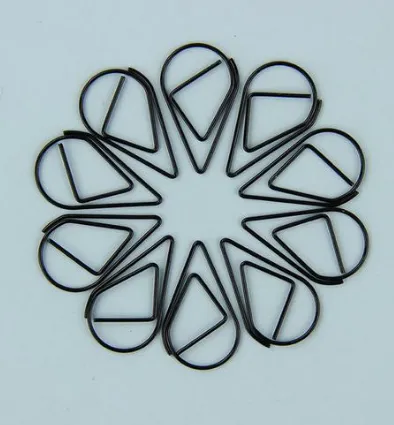 10PCS Heart Drop Shaped Paper Clips