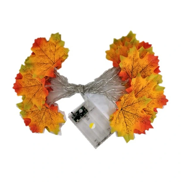 LED simulation maple leaf string decoration lamp