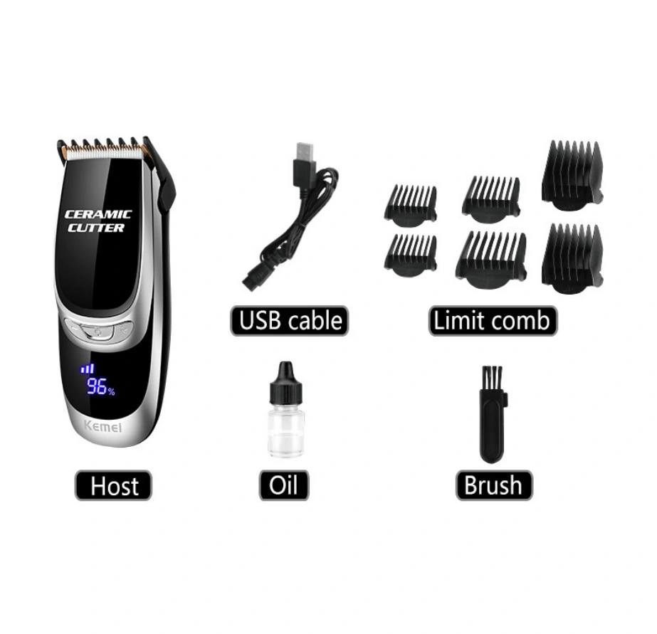 LCD power display barber scissors