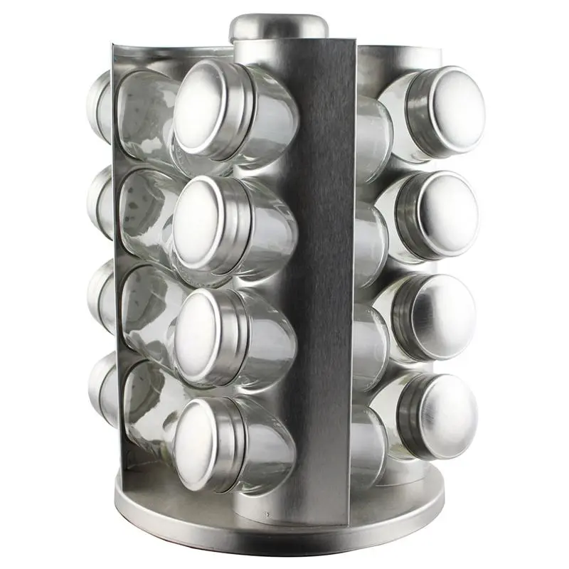 Stainless steel rotating seasoning bottle