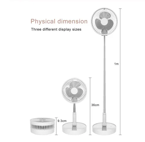 New Portable Fan Hot Selling USB Charging Portable Mini Multi-function Floor Fan For Home Outdoor Camping Air Conditioner