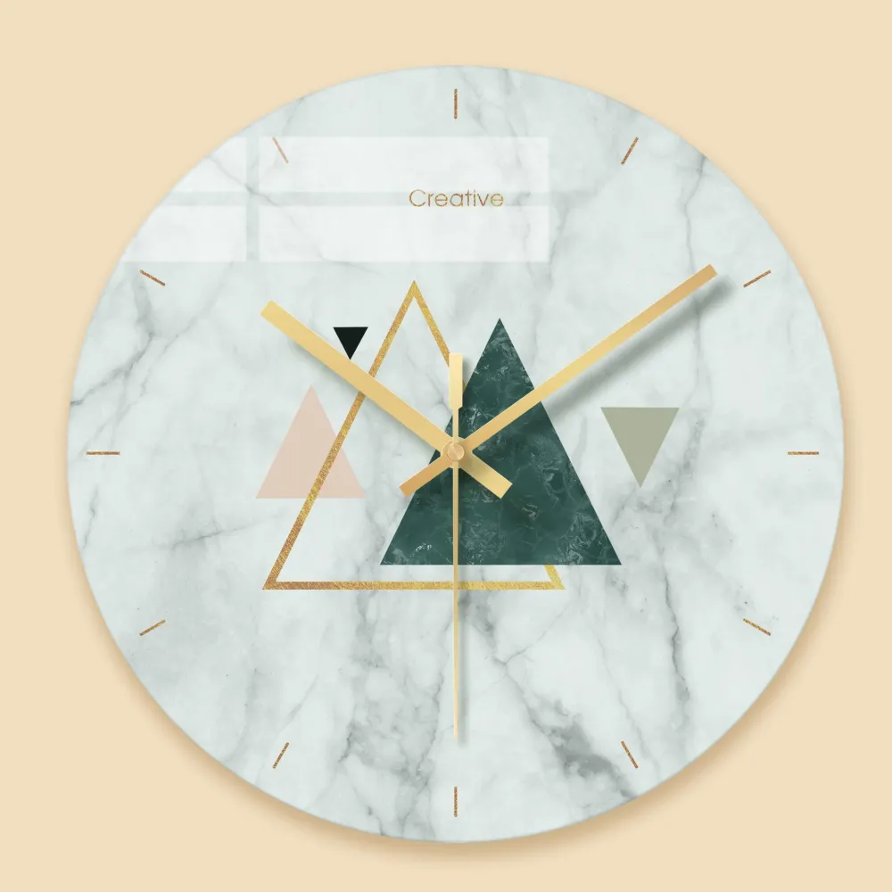 Glass wall clock