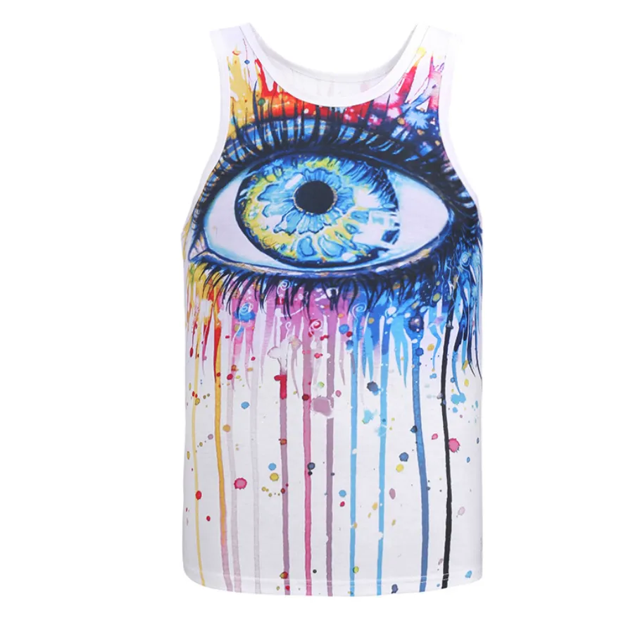 Printed sports vest