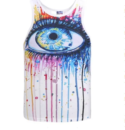 Printed sports vest