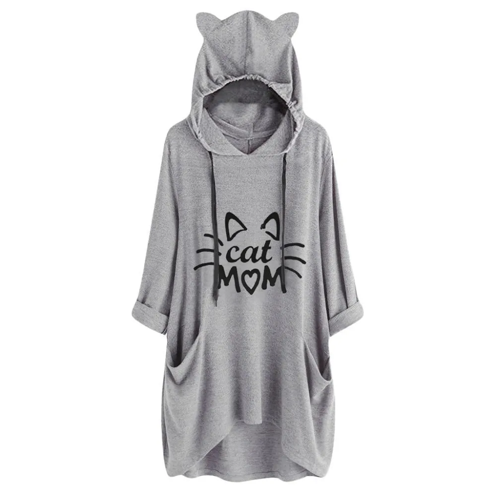 Cat ears large size sweater