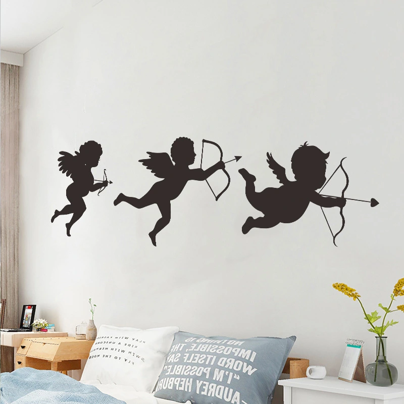 Cupid Cute Carved PVC Wall Stickers Children's Room Decoration