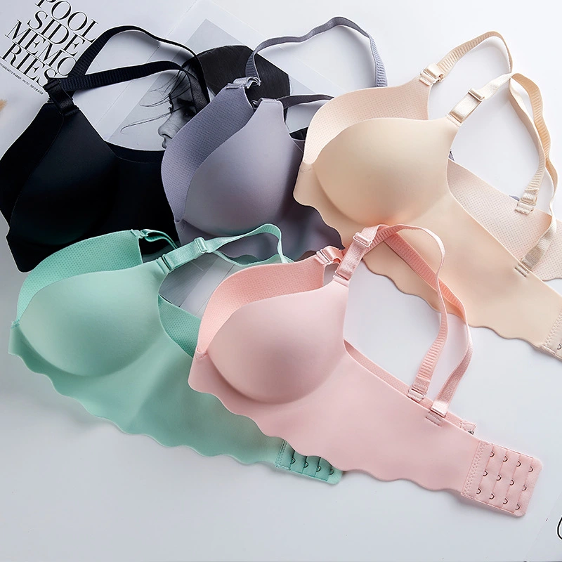 No steel ring gathered bra