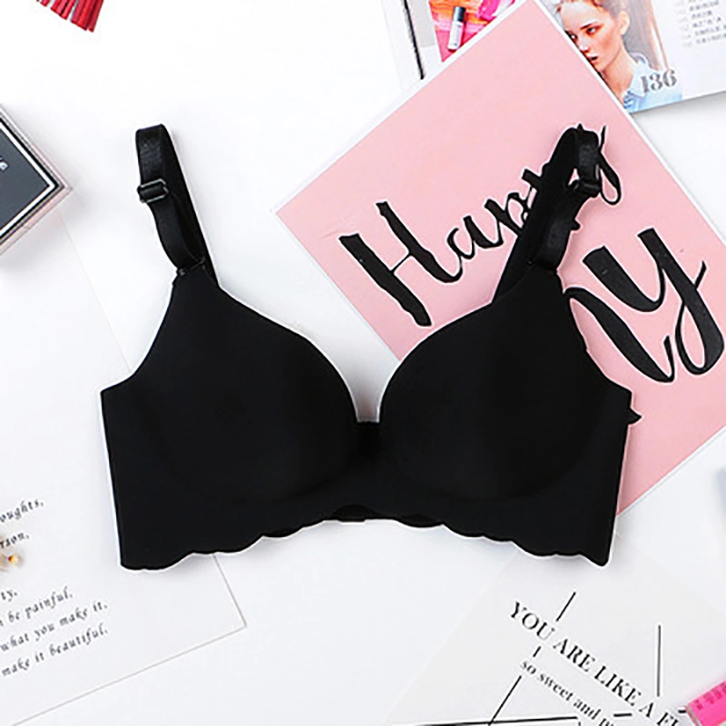 No steel ring gathered bra