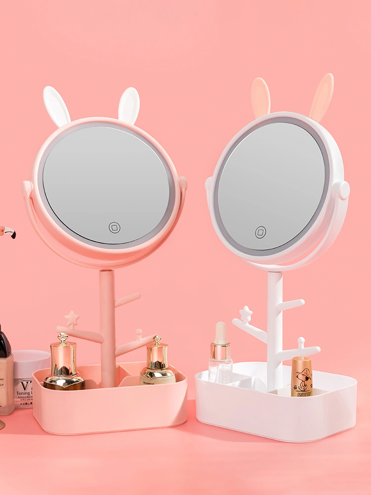 Makeup Mirror Led With Light Fill Desktop Portable