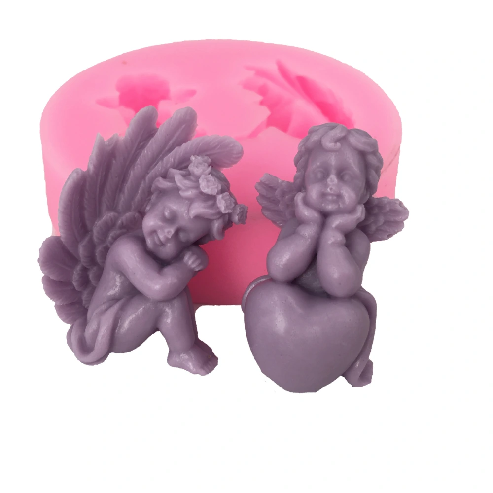 Heart-shaped angel silicone mold silicone mold