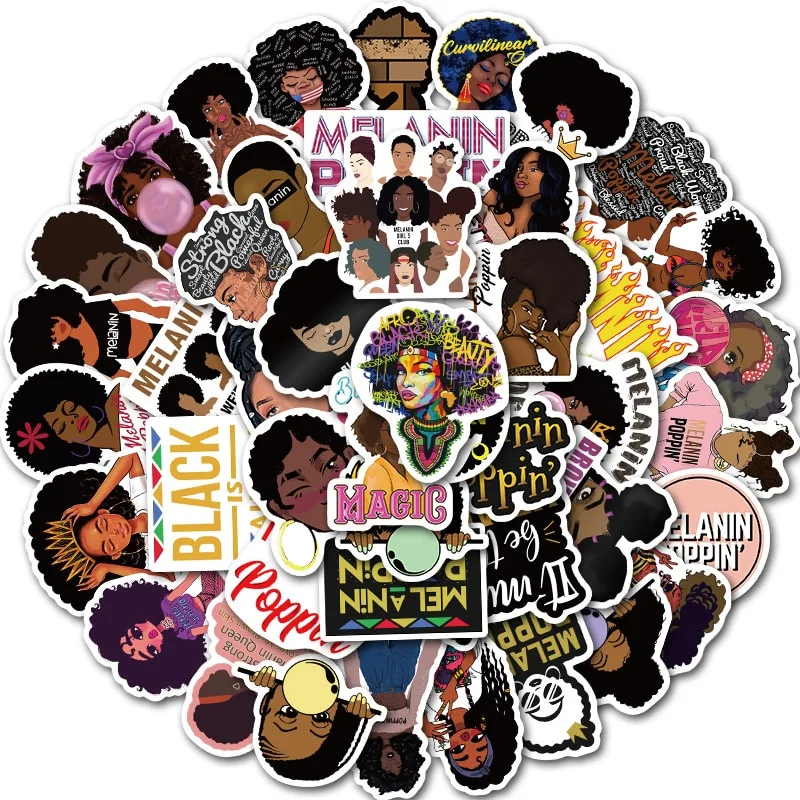 Motivational black girl sticker