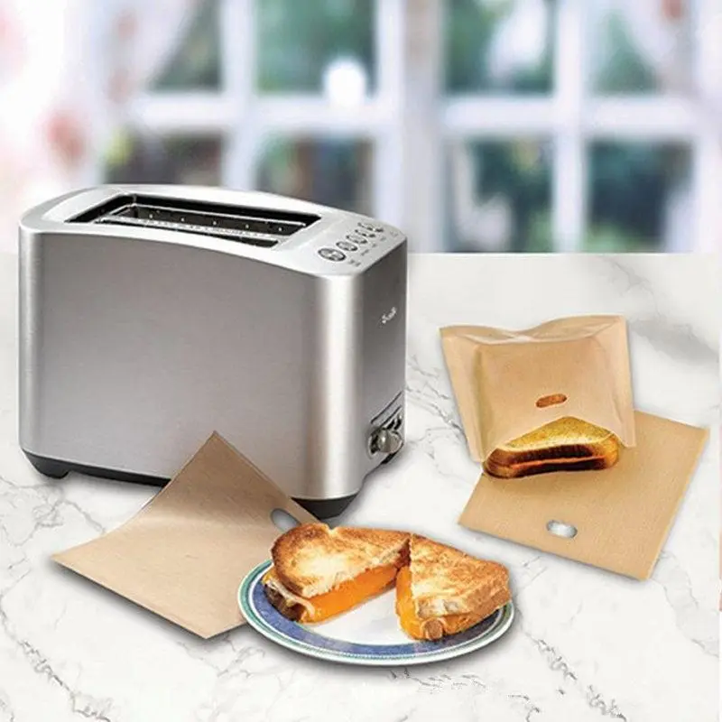 High temperature Teflon toast bag non-stick microwave bag barbecue bag non-stick leak-proof bag Teflon high temperature cloth