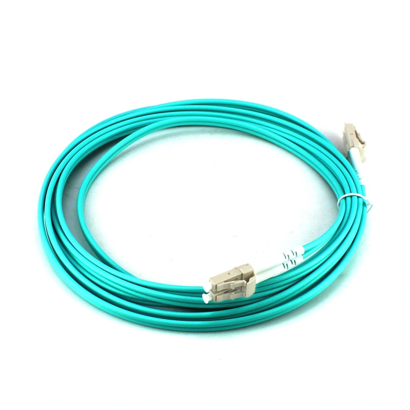 Multimode dual-core fiber optic patch cord