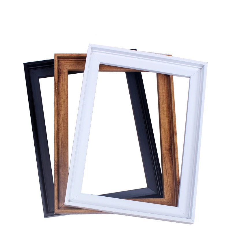 Digital Painting Frame Log Color L-shaped Frame