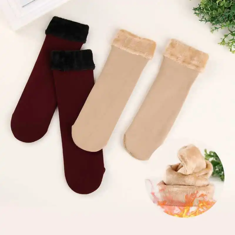 Thickened Floor Socks Fleeced Warm Nylon Socks
