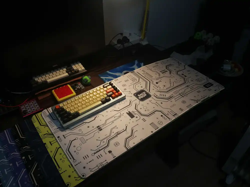 Customized keyboard and mouse pad