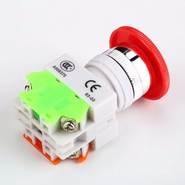 LAY37-11ZS mushroom head emergency stop button opening 22mm