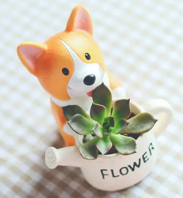 Flower Pot Mini Plant Pot Modern Pet Dog Annimal Style Garden Cactus Succulent Pots
