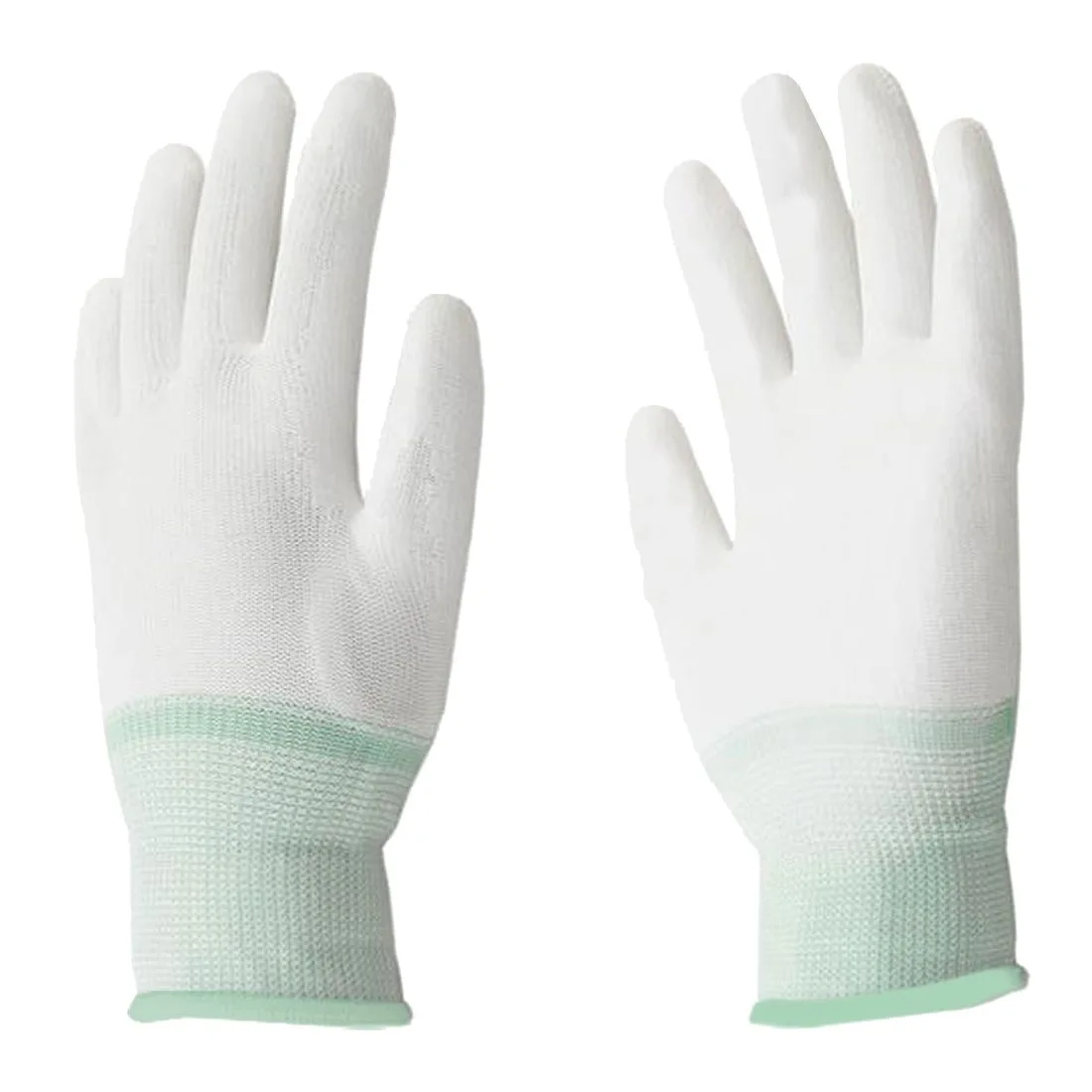 White Breathable Hand Fitted Labor Protection Gloves