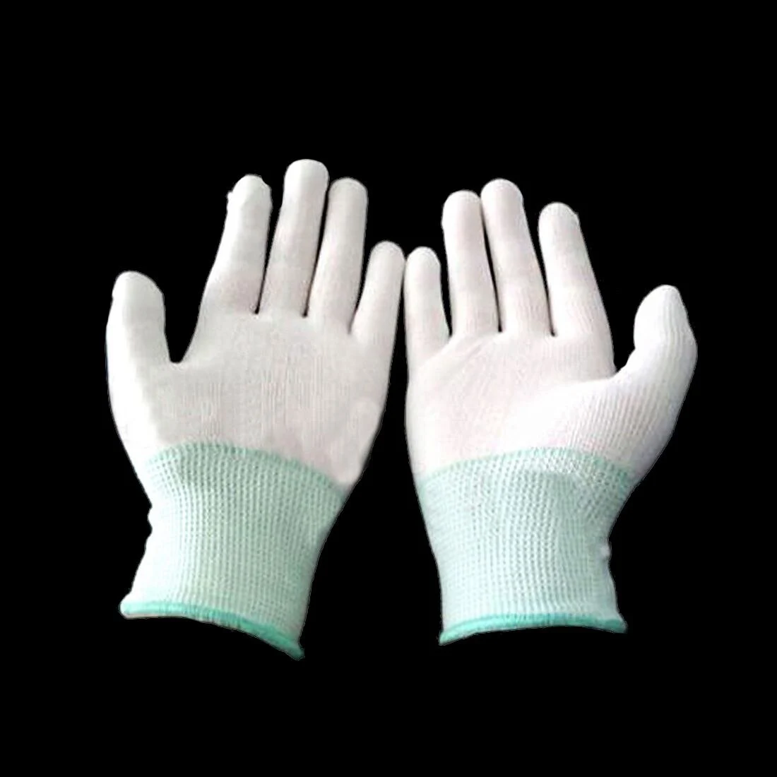 White Breathable Hand Fitted Labor Protection Gloves