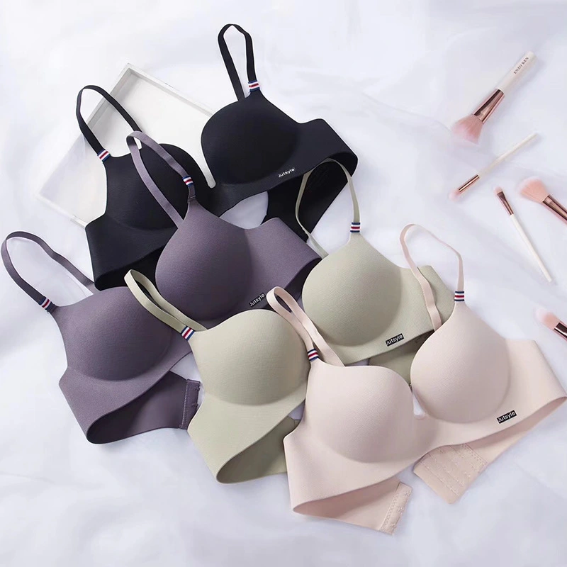 French simple British ice silk bra