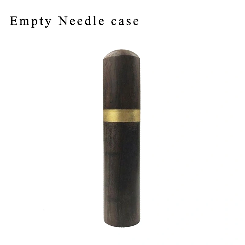 Hand sewing needle storage tube