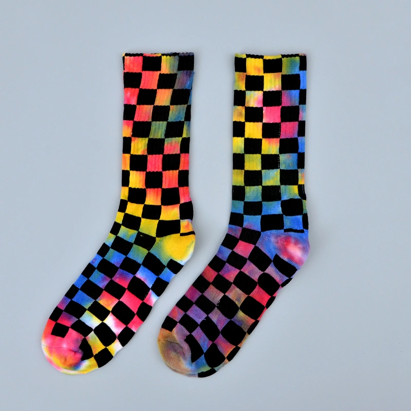 Men's Tie Dye Socks Sweat Absorbing Terry