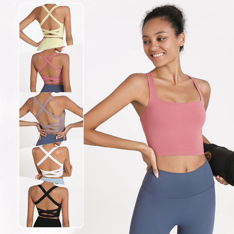 Quick-drying running fitness bra