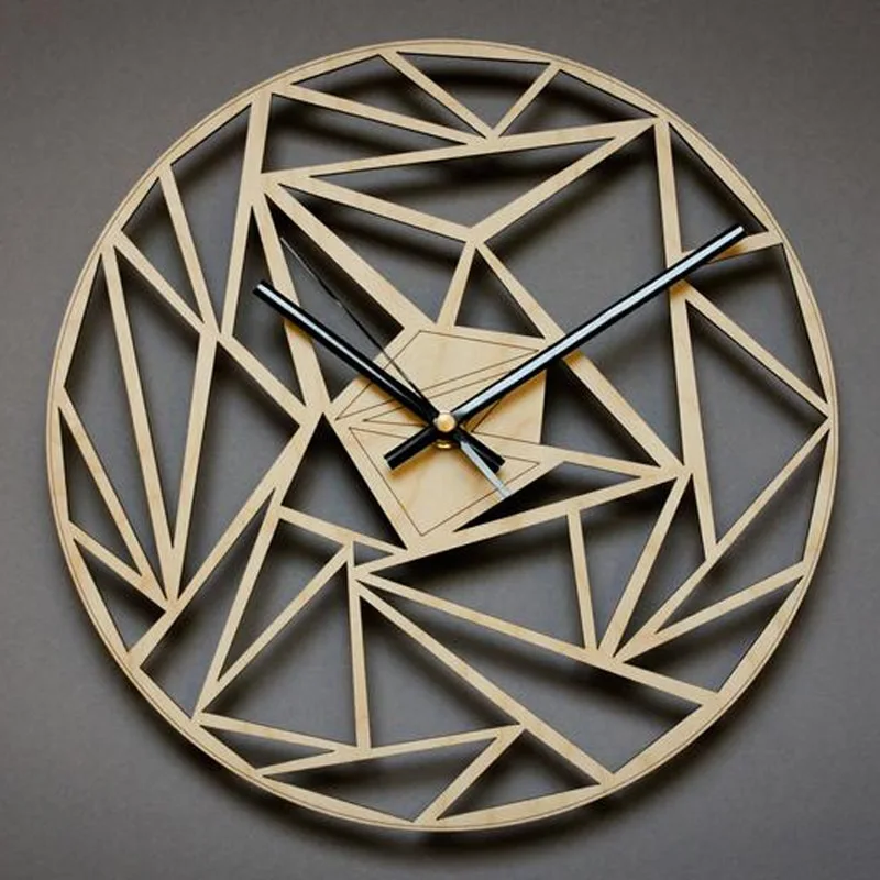 Geometric pattern wall clock