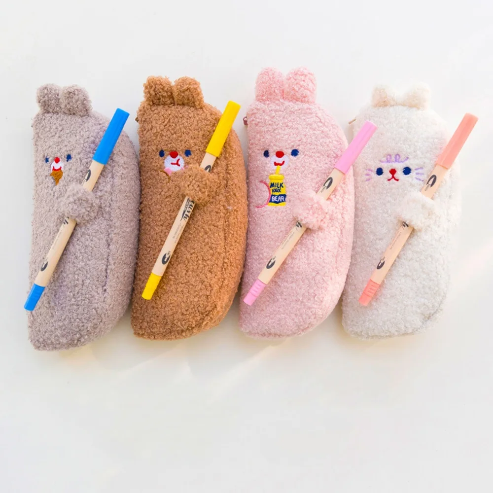 Plush pencil case