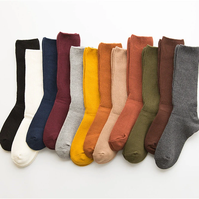Women's cotton vertical stripe socks