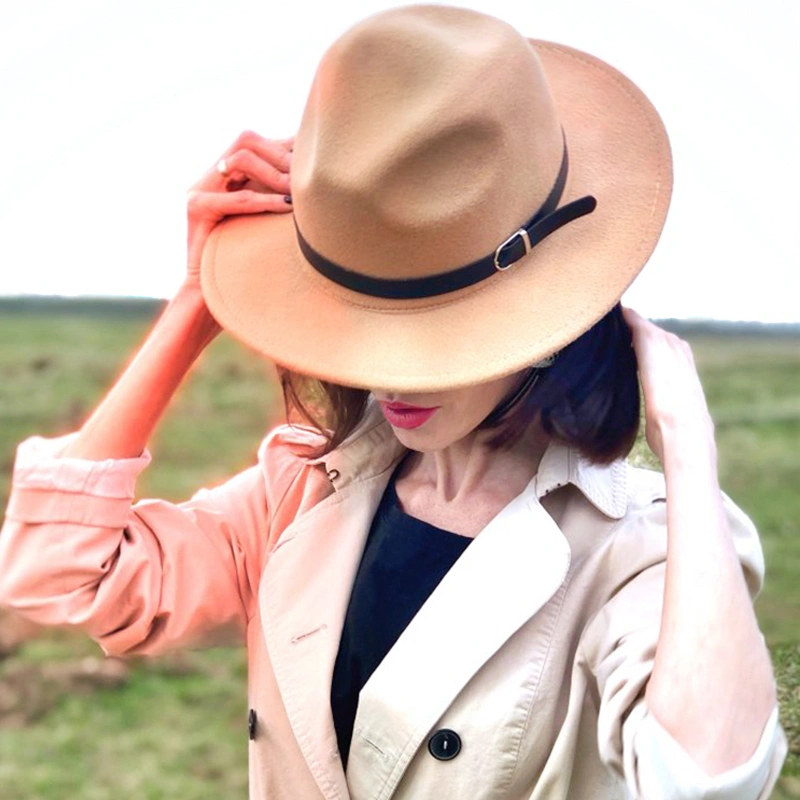 Faux wool top hat