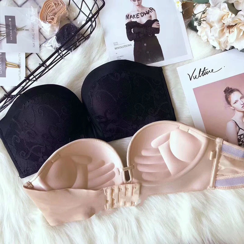 A strapless invisible bra